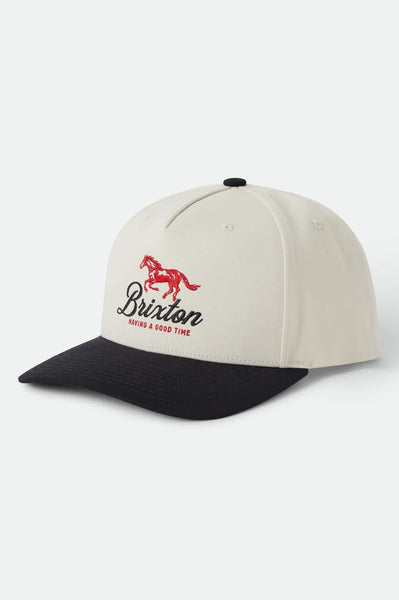 Unisex Good Times NetPlus Snapback in Black/Whitecap – Brixton