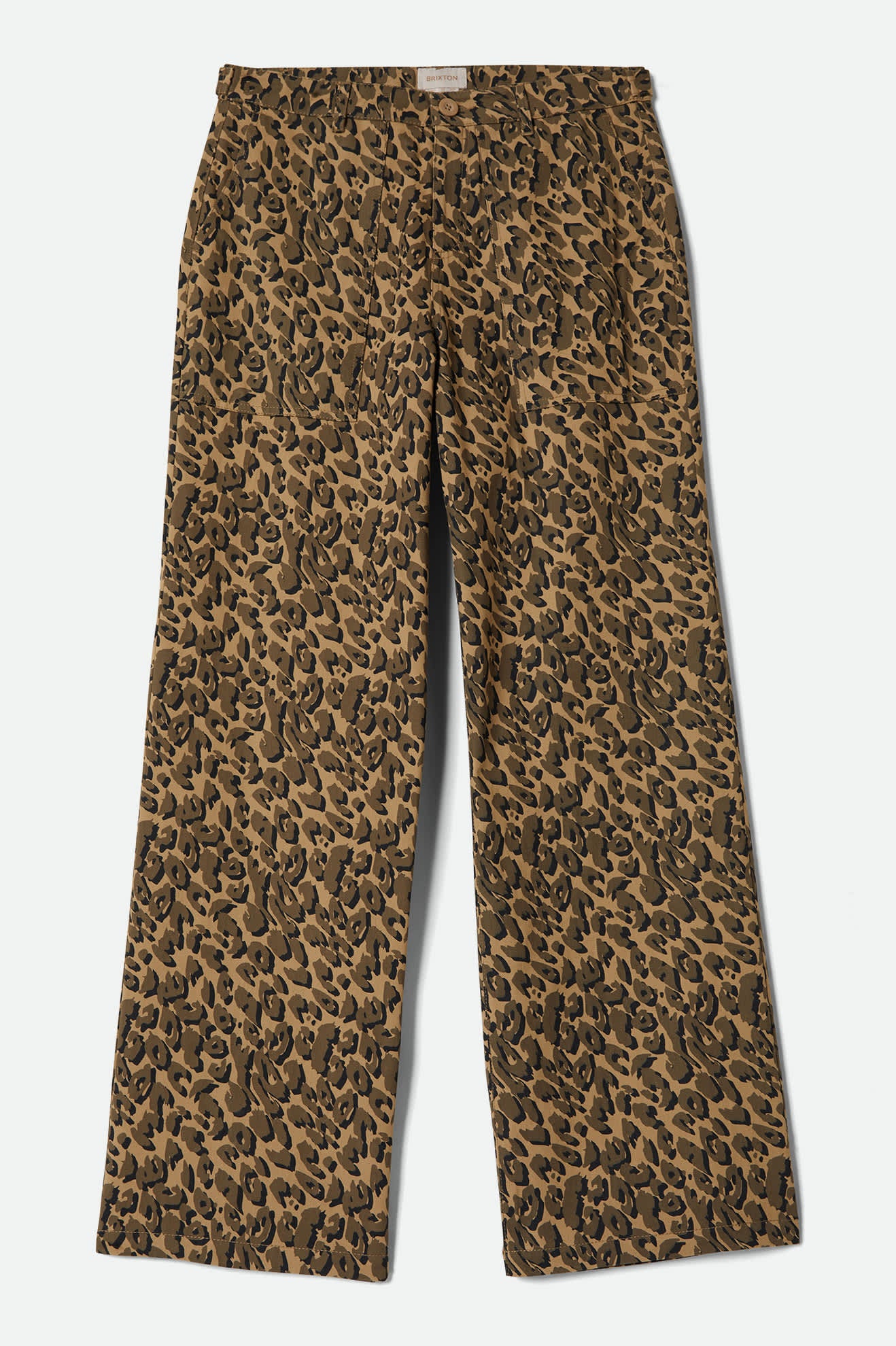 Women's Jane Utility Wide Leg Pant in the color Brown Cheetah - Front Product View