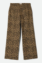 Women's Jane Utility Wide Leg Pant in the color Brown Cheetah - Front Product View