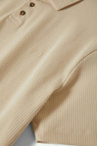 Extra Laydown Image 3 | Ribbed City S/S Polo - Whitecap