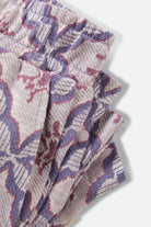 Women's Post Playa E-Waist Short in the color Off White/Blue Tile - Additional Laydown image