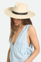 Women's Harper Straw Hat in the color Natural - Women's Side View