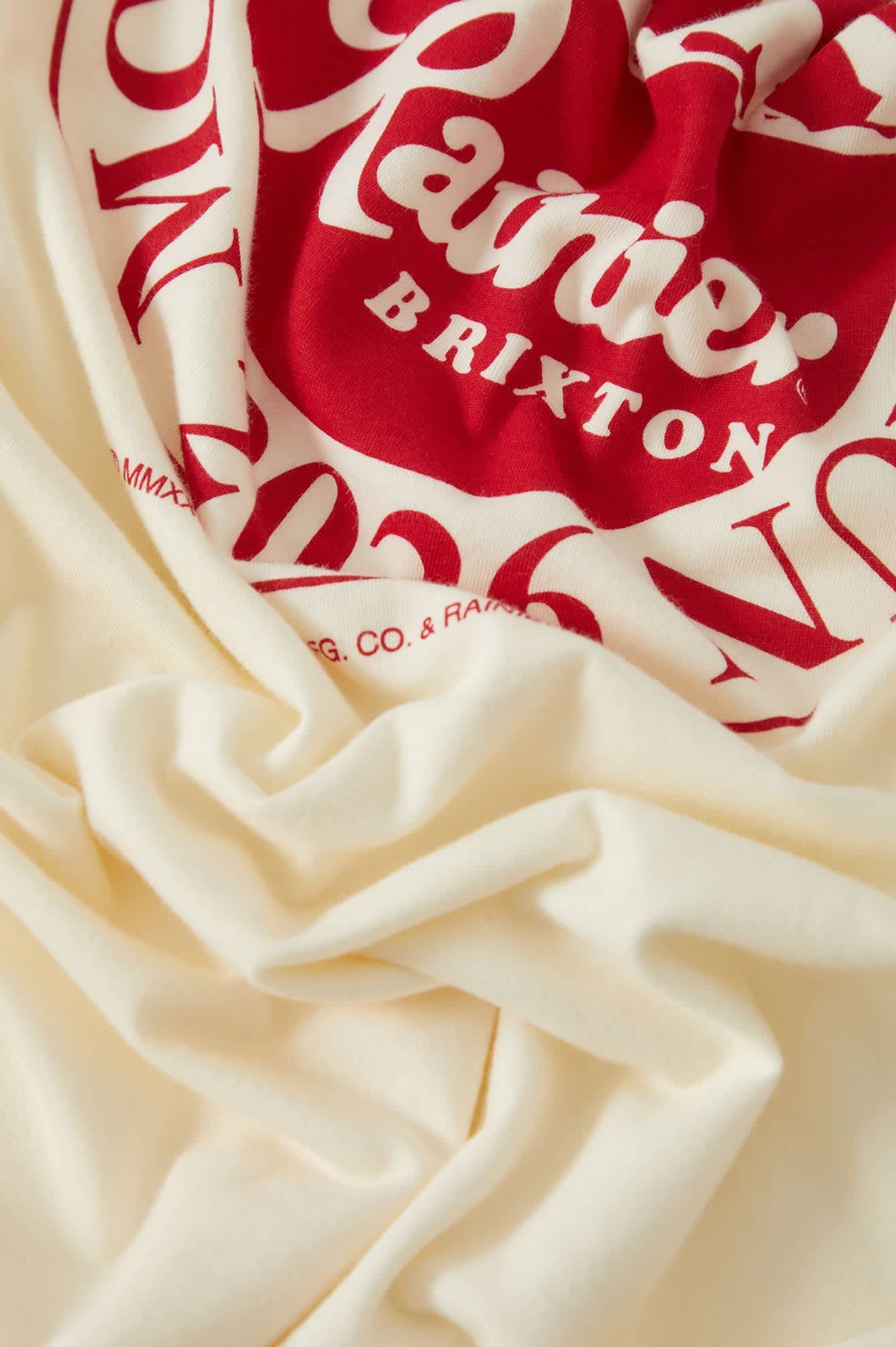 Men's Rainier Beer Run Tank in the color Natural - Additional Laydown image