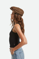 Unisex Brood Baggy Snap Cap in the color Copper/Tan - Women's Side View
