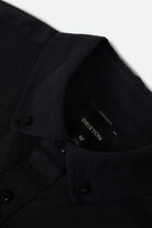 Men's Sanford Oxford Short Sleeve Shirt in the color Black - Additional Laydown image