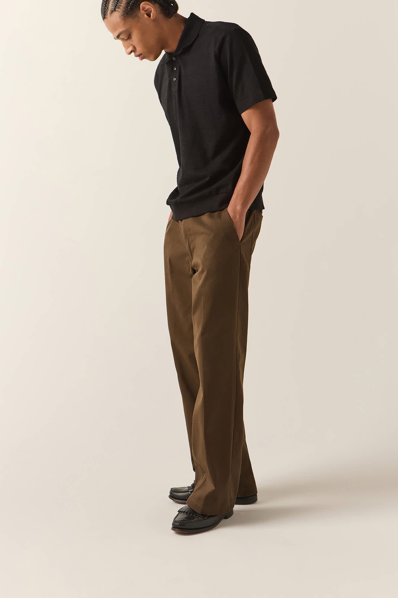 Men's Trademark Chino Pant in the color Walnut Brown - Additional Fit image