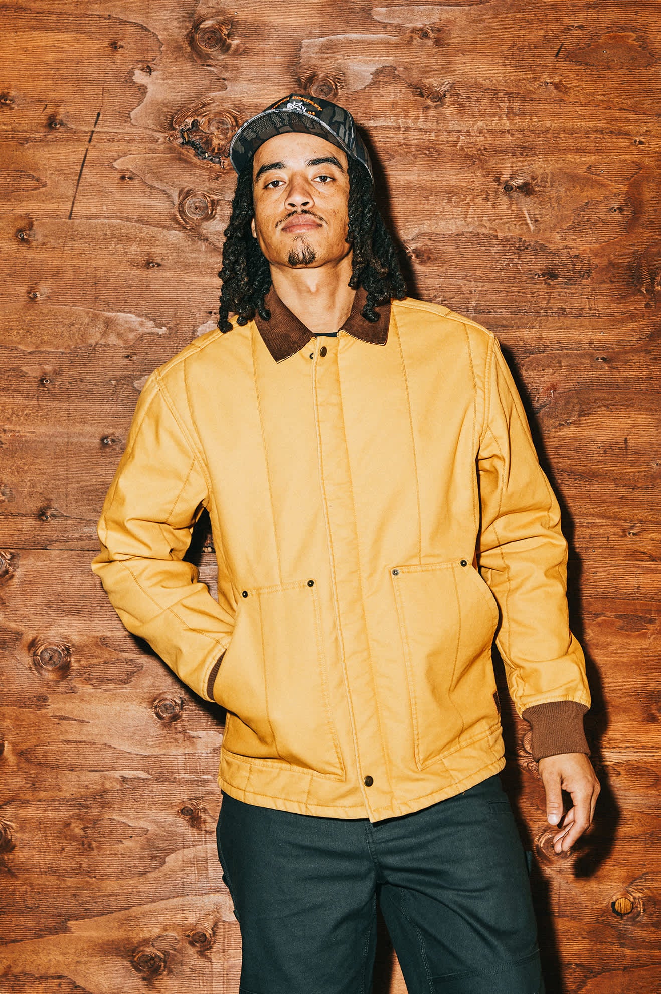 Men's Builders Ranch Jacket in the color Spruce Yellow - Men's Lifestyle image