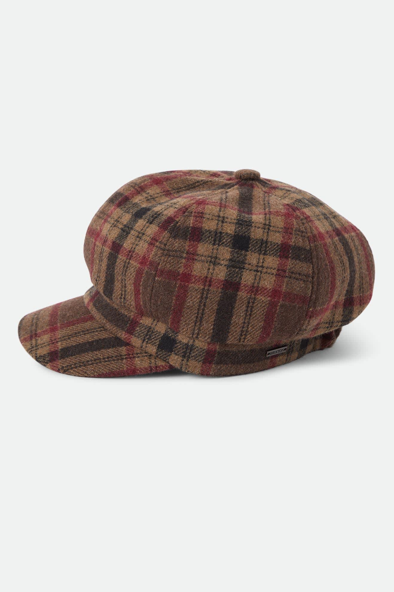 Women's Bailey Cap in the color Sand/Red/Brown - Additional Laydown image