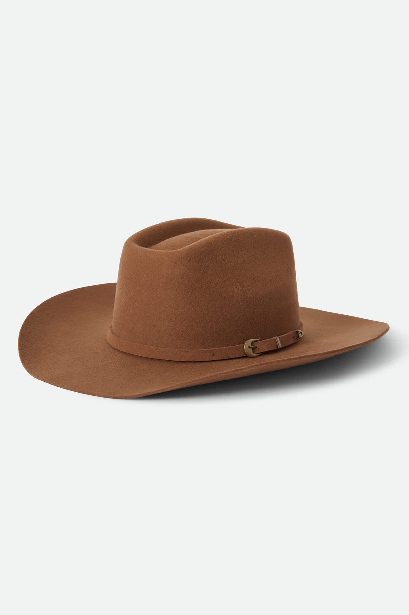 Unisex Prescott Brick Top Cowboy Hat in the color Toffee - Front Product View