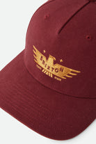 Unisex Ewing Snapback in the color Brick - Additional Laydown image