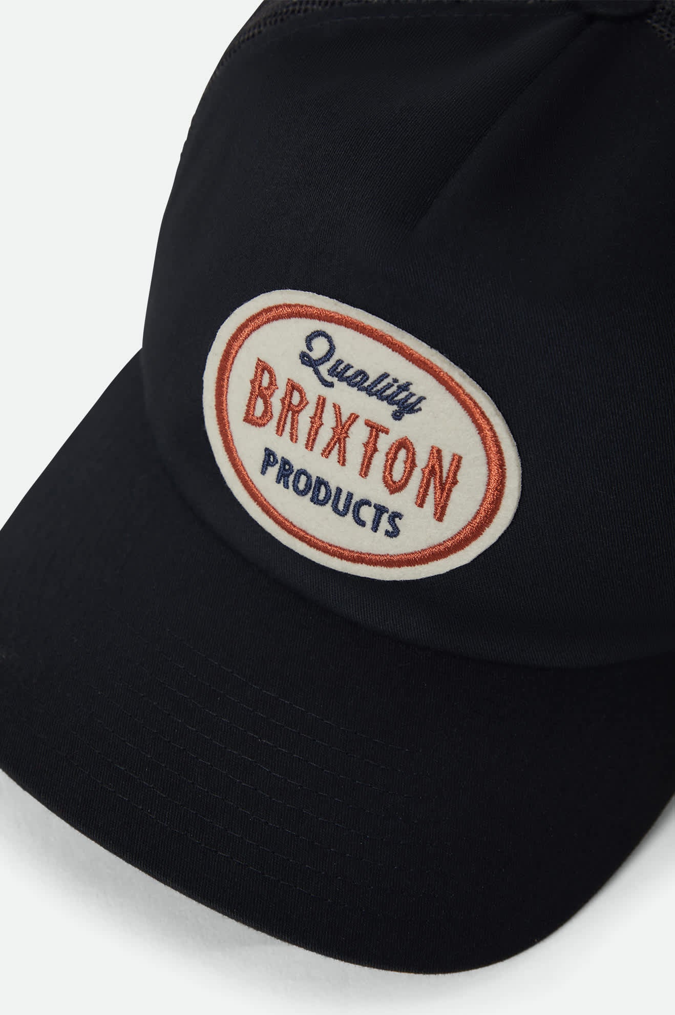 Unisex Henry Trucker Hat in the color Black/Black - Additional Laydown image