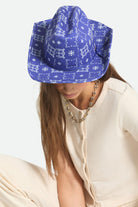 Women's Odessa Cowboy Hat in the color Sunrise Blue/White - Additional Fit image