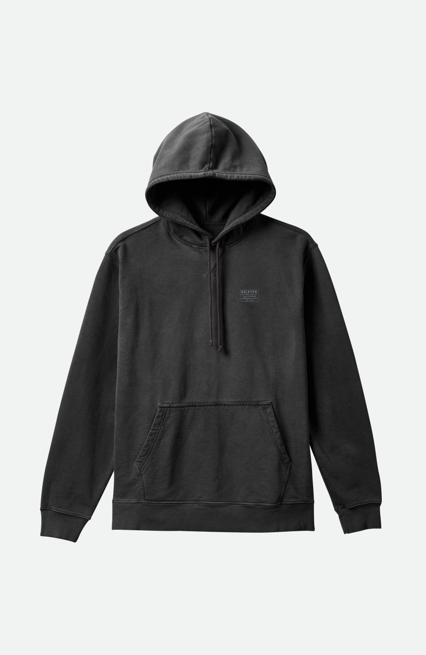 Field Division Vintage Reserve Pullover Hoodie Vintage Black Brixton