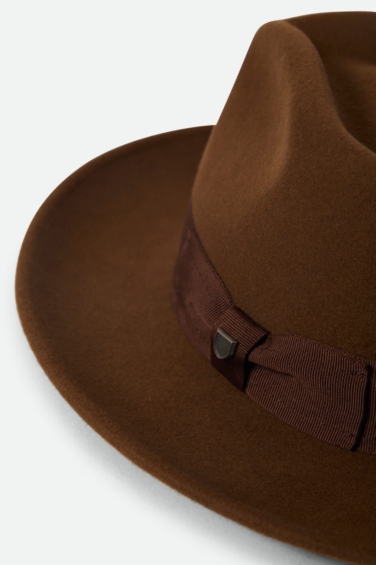 Unisex Swindle Convertabrim Fedora in the color Coffee/Light Brown - Additional Laydown image