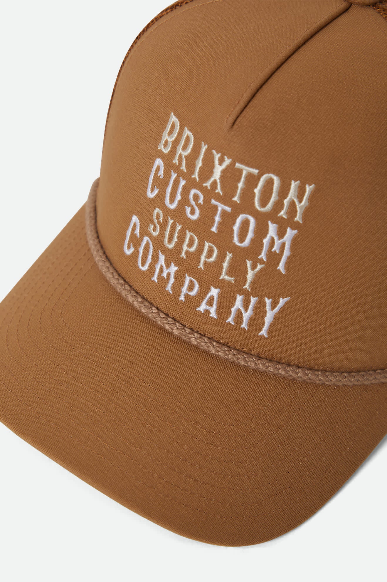 Unisex Wheaton NetPlus Trucker Hat in the color Copper/Copper - Additional Laydown image