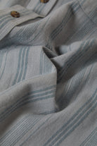 Men's Charter Stripped Dobby Short Sleeve Shirt in the color Trooper - Additional Laydown image