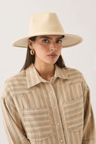 Women's Juniper Packable Hat in the color Wax Paper - Women's Front View