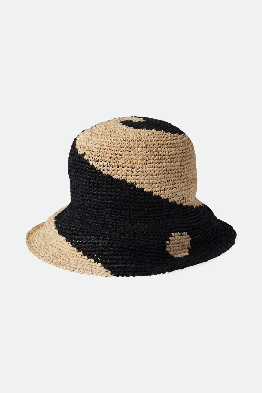Redding Straw Bucket Hat - Whitecap/Black