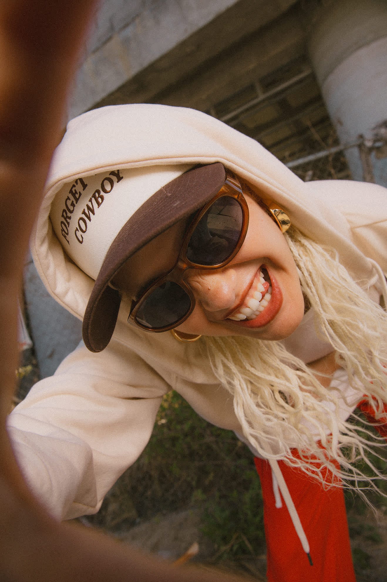 Women's Forget The Cowboy NetPlus Snapback in the color Chocolate/Off White - Women's Lifestyle image