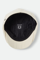 Unisex Brood Newsboy Cap in the color Egret White - Additional Laydown image