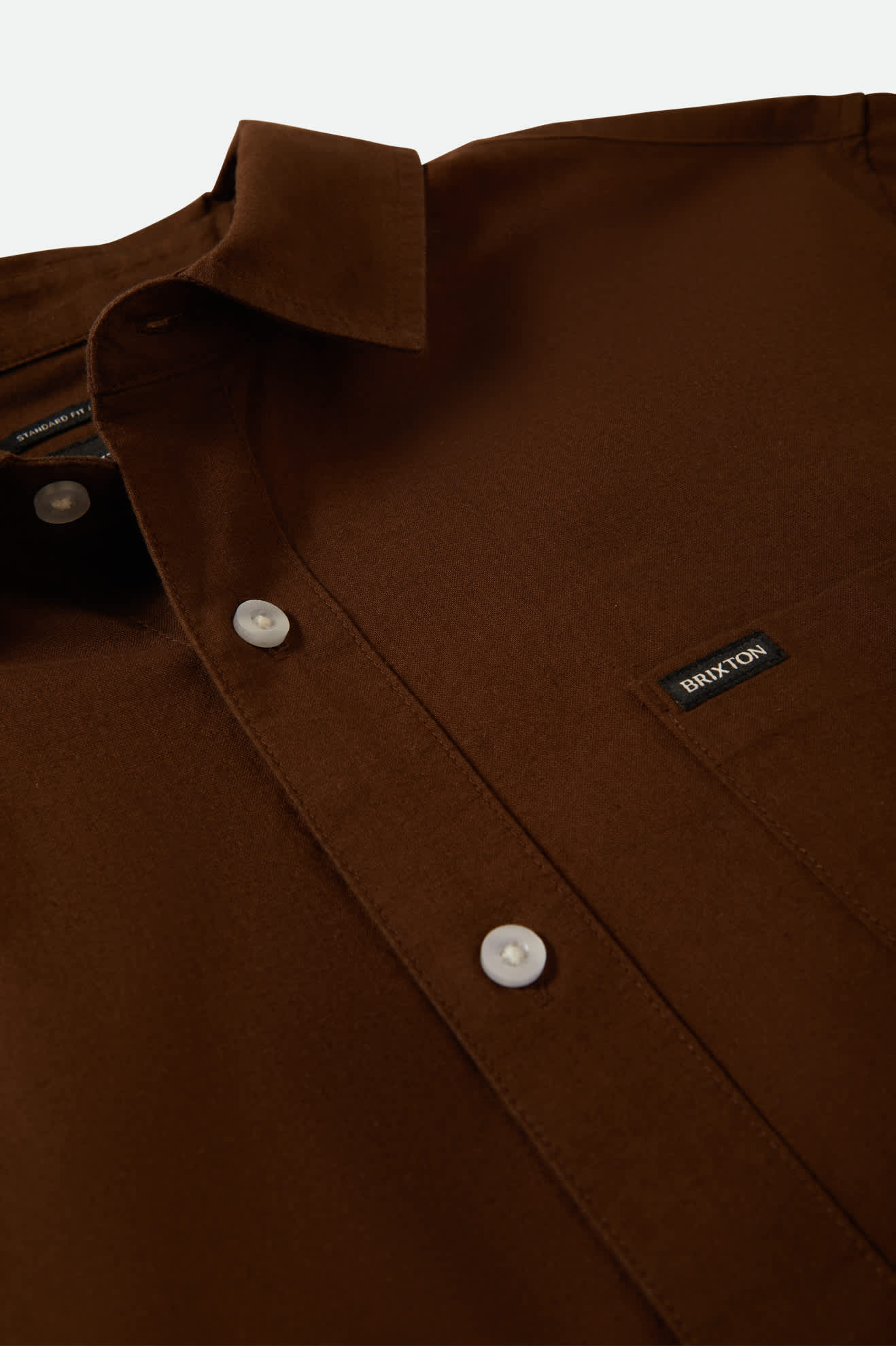 Men's Charter Oxford S/S Shirt in the color Dark Earth Textured - Additional Laydown image