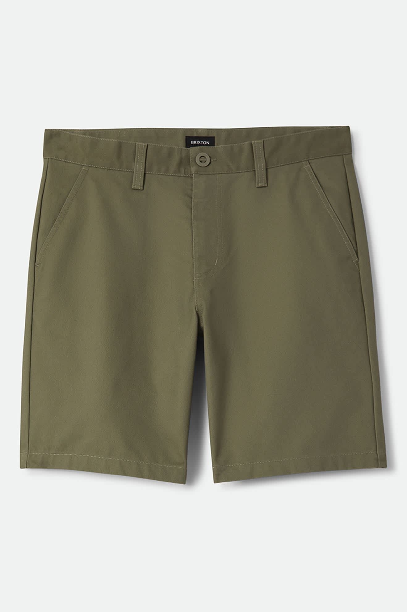 Men's Santo Chino Short in the color Olive Surplus - Front Product View
