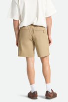 Men's Journey Utility Short in the color Khaki - Men's Back View