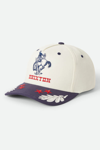 Women's Rodeo Netplus Snapback in Off White/Navy – Brixton