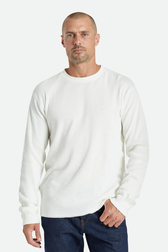 Brixton Reserve Thermal L/S Tee - Off White