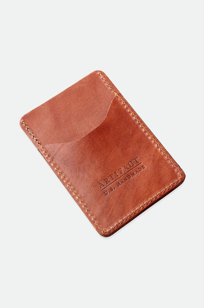 Brixton Brixton x Artifact Leather Card Holder Wallet - Brown