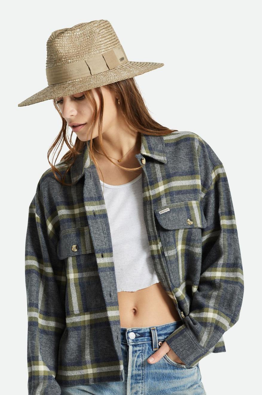 Joanna Short Brim Hat Sand Brixton