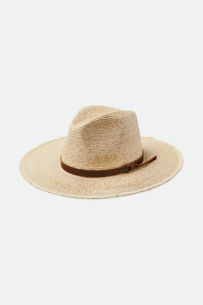 Brixton Field Proper Straw Hat - Natural/Brown