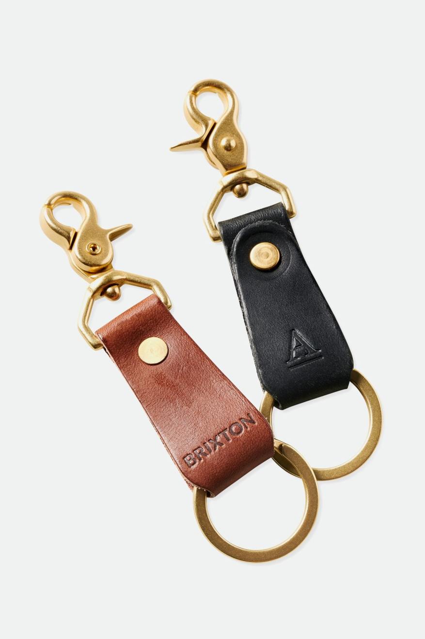 Brixton x Artifact Leather Key Clip Black