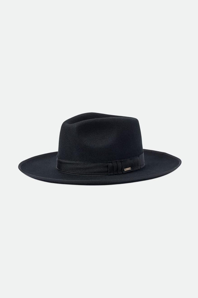 Brixton Reno Fedora - Black/Black