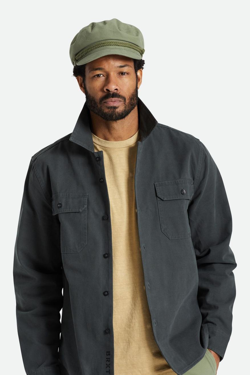 Fiddler Fisherman Cap Olive Surplus Brixton