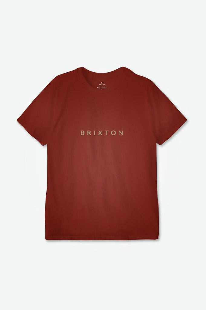 Brixton Alpha Line S/S Relaxed Tee - Island Berry Garment Dye