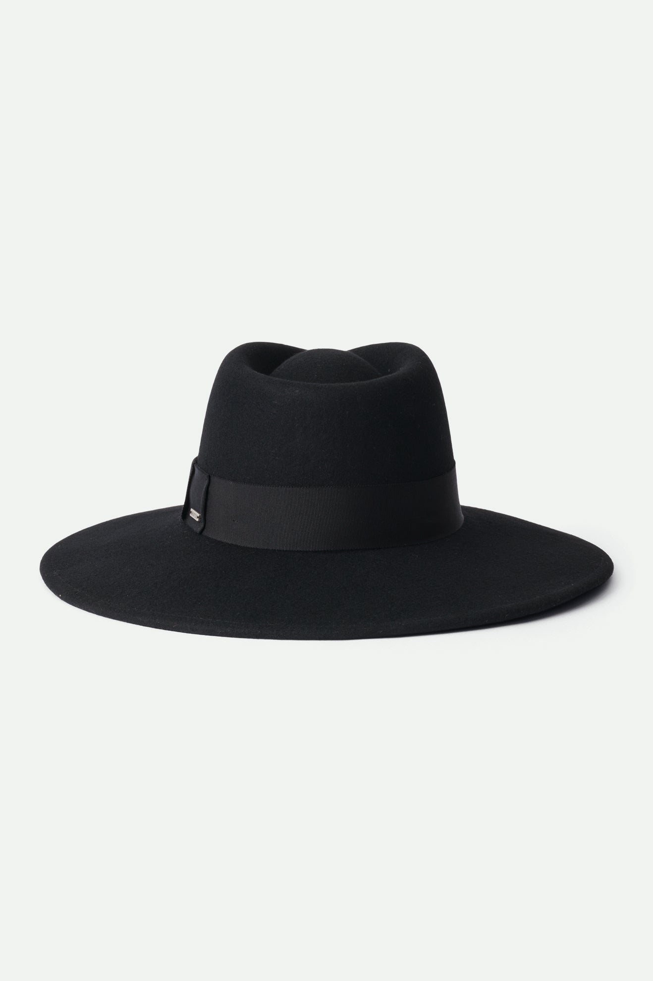 Women's Joanna Wide-Brim Felt Fedora Hat - Black – Brixton