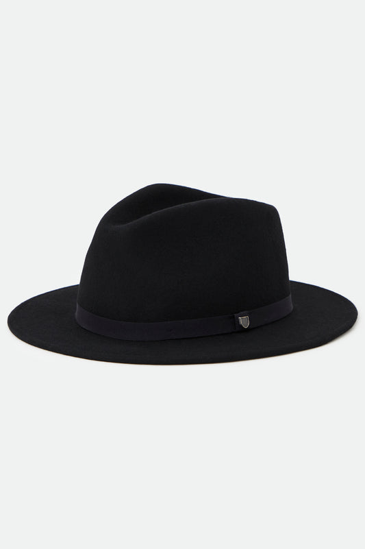 BRIXTON Women\'s Messer Fedora Hat in Black size L Brixton Messer Fedora in Black & Black | REVOLVE main image 3