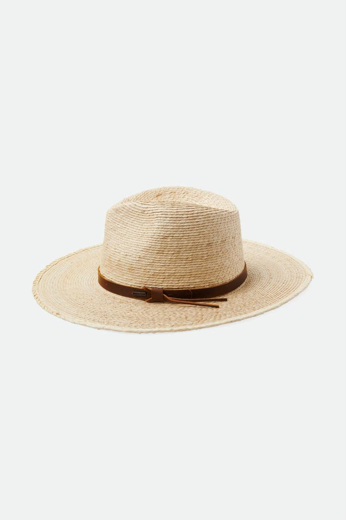 Brixton Field Proper Straw Hat - Natural/Brown