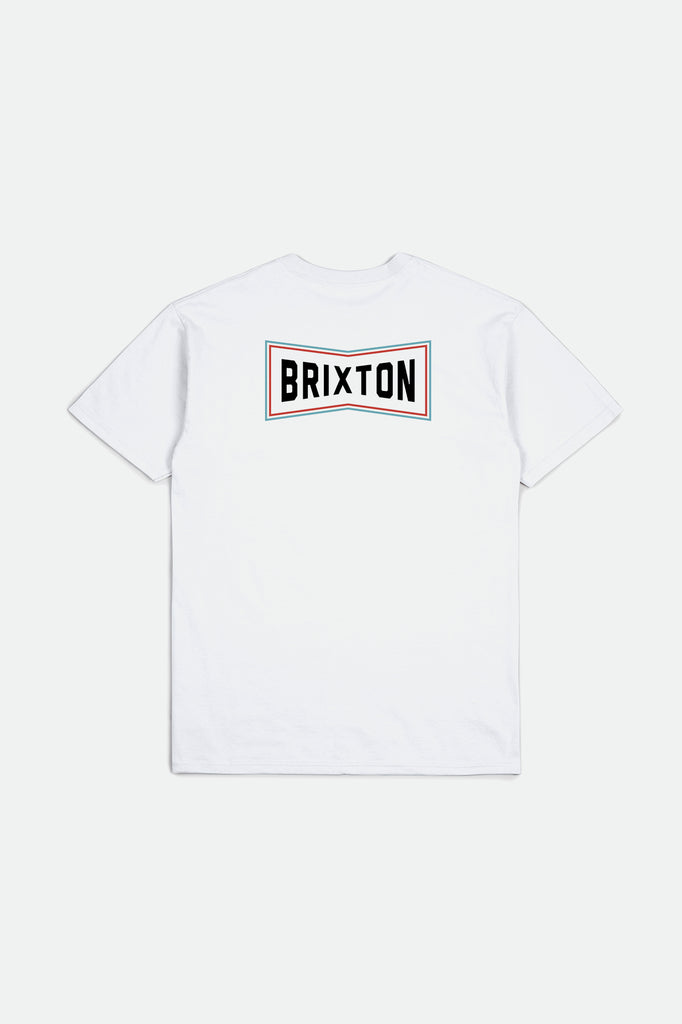 Brixton Truss S/S Standard Tee - White/Teal/Red