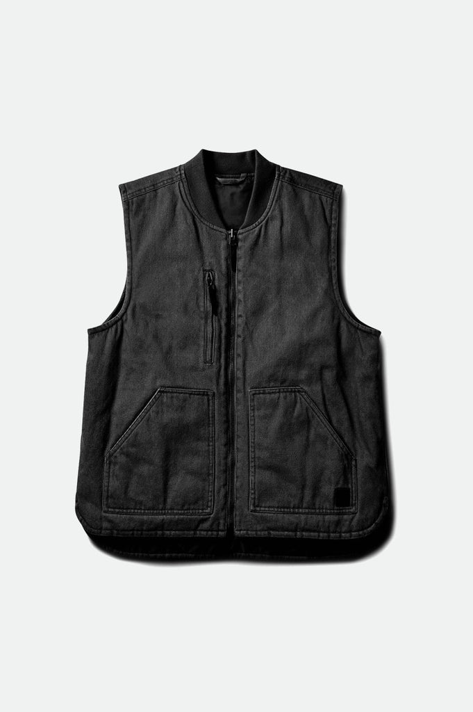 Brixton Abraham Reversible Vest - Black/Black
