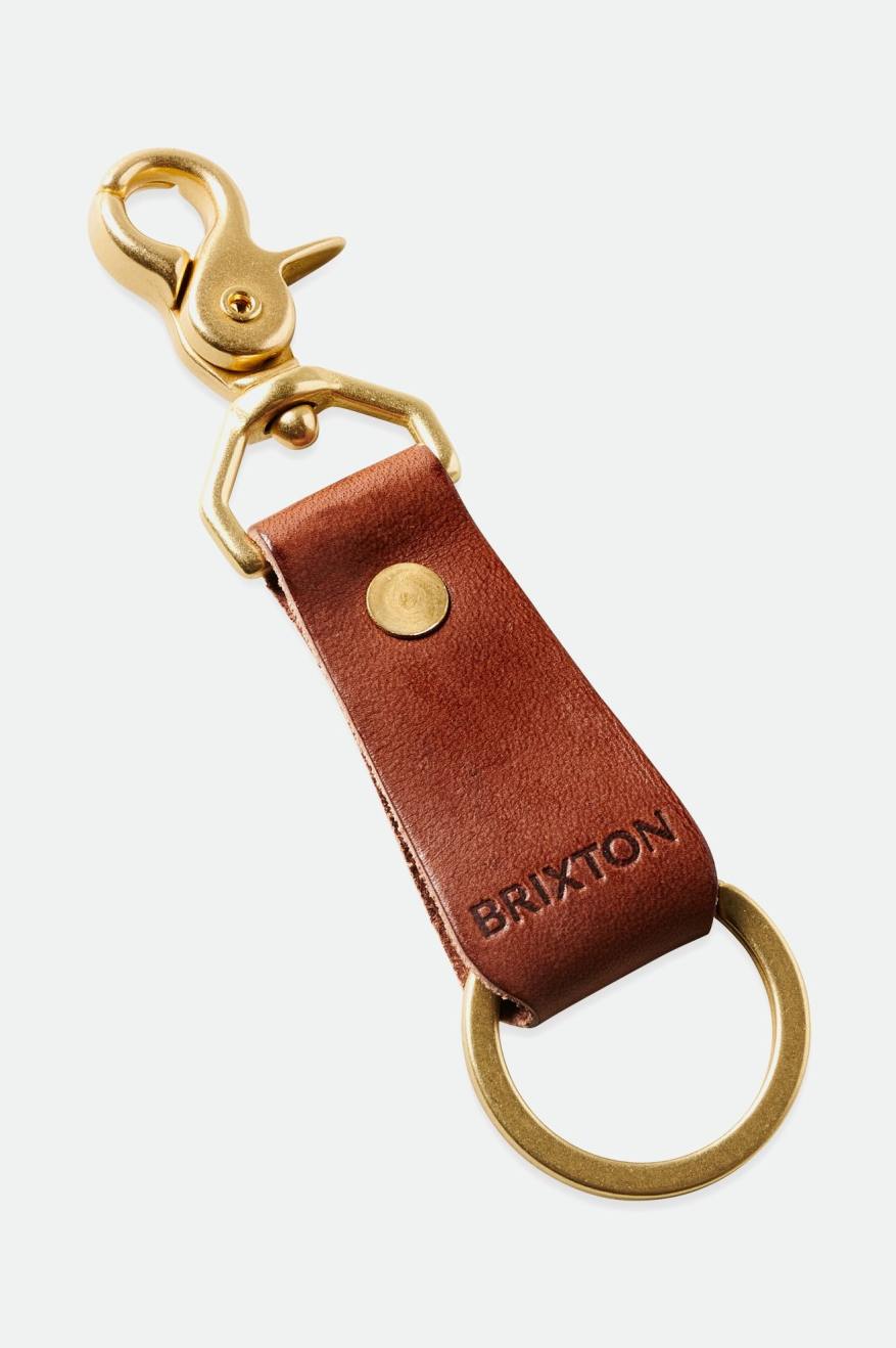 Brixton x Artifact Leather Key Clip - Brown