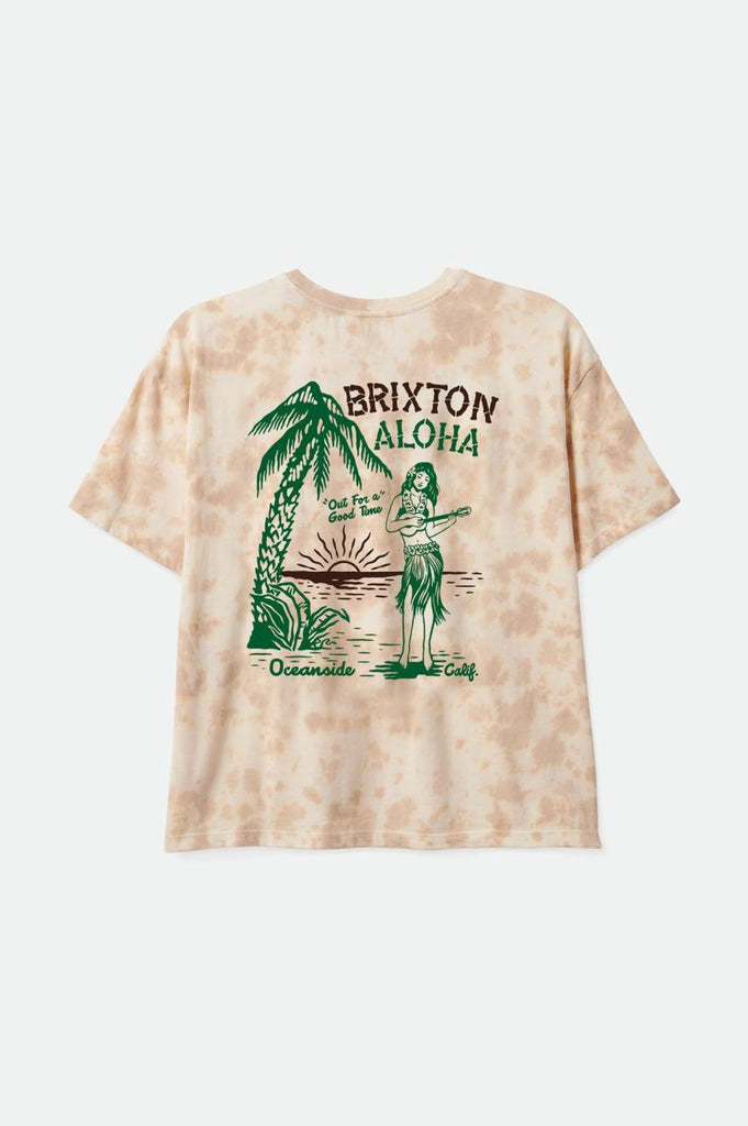 Brixton Good Time Oversized Boyfriend Tee - Safari Cloud Wash