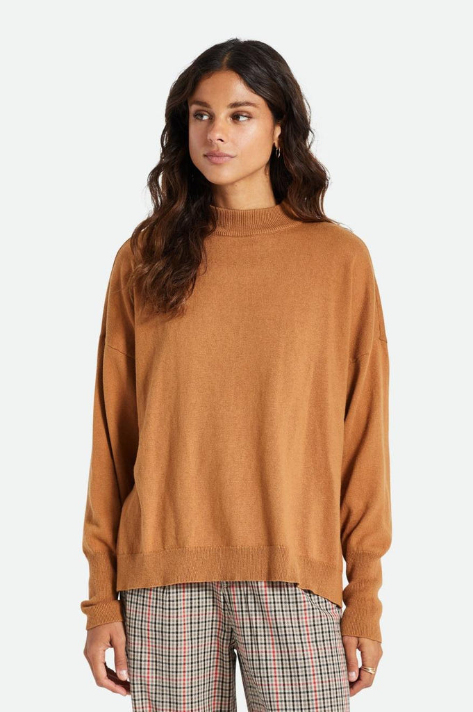 Brixton Reserve Women's Oversized Cashmere Sweater - Lion