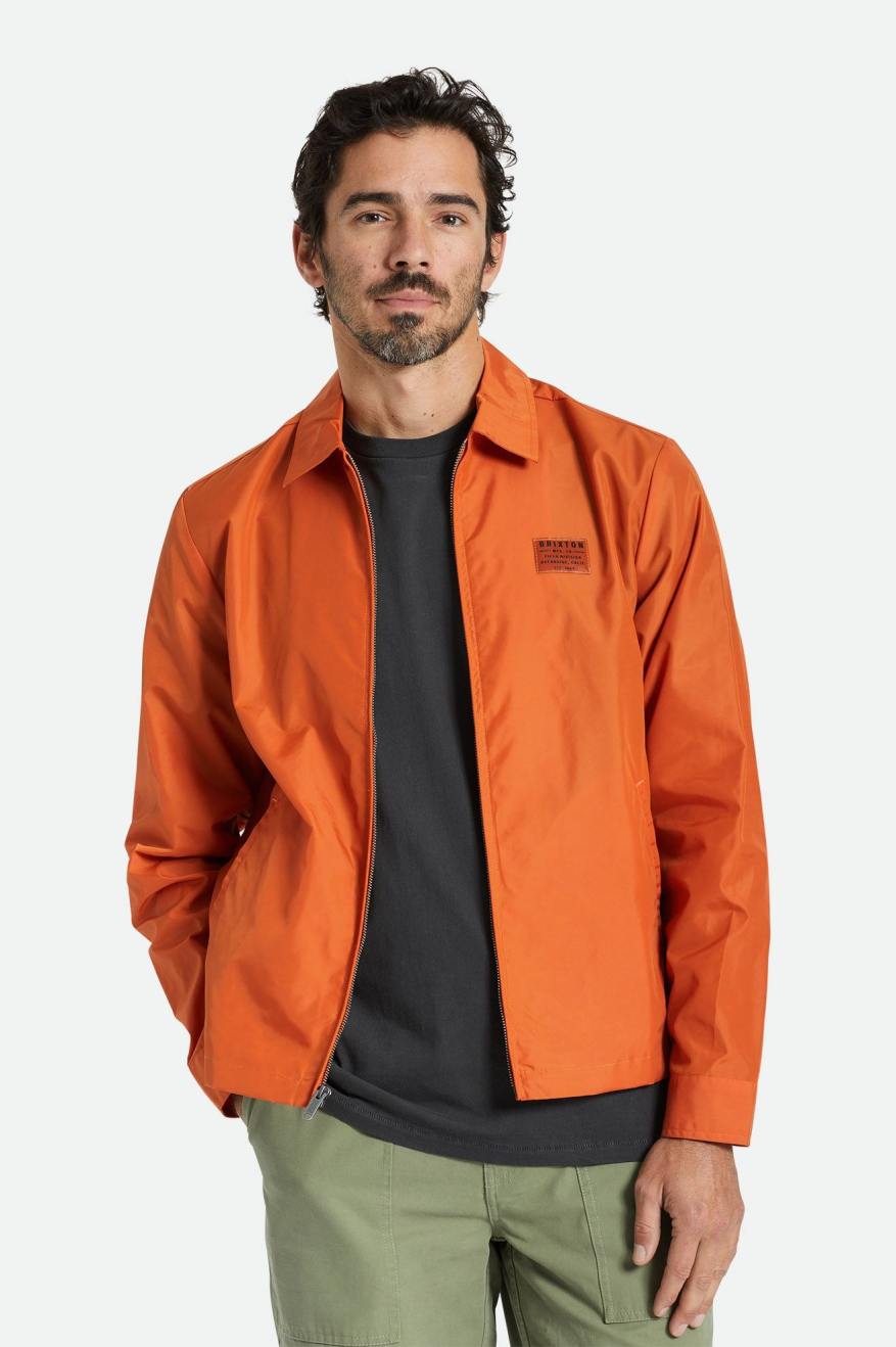 Orange nylon jacket hotsell