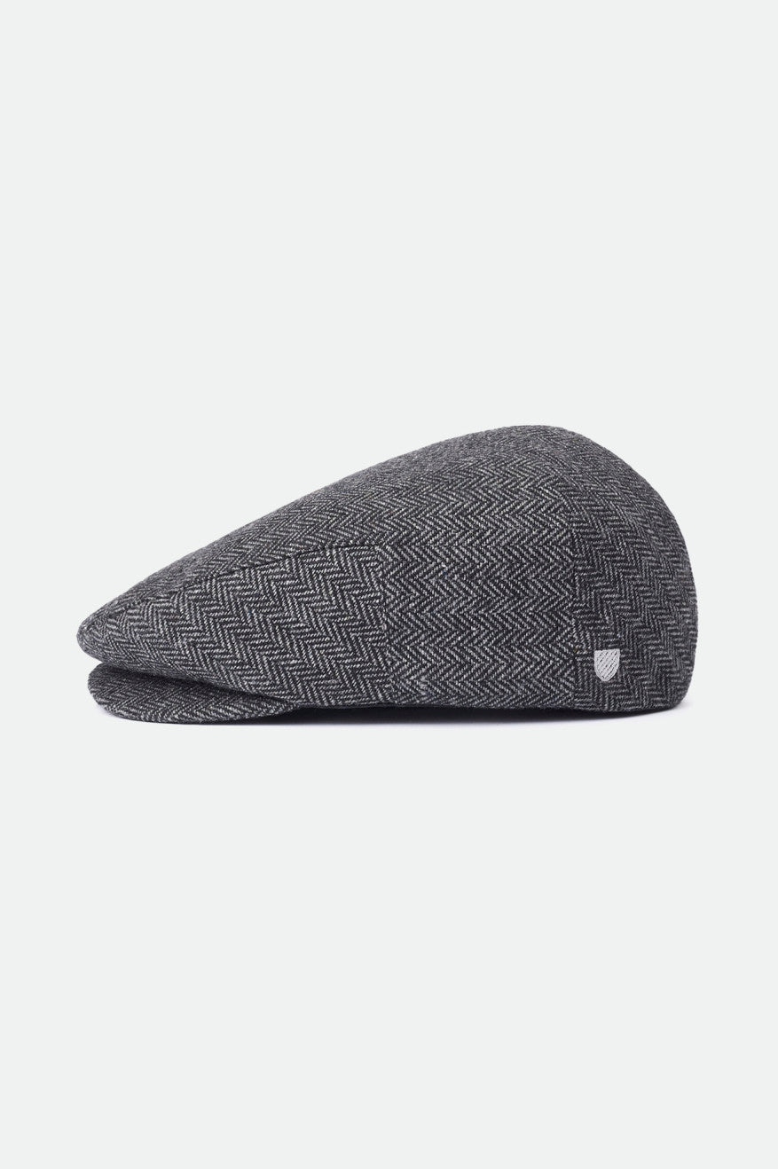 Hooligan Flat Cap - Grey/Black