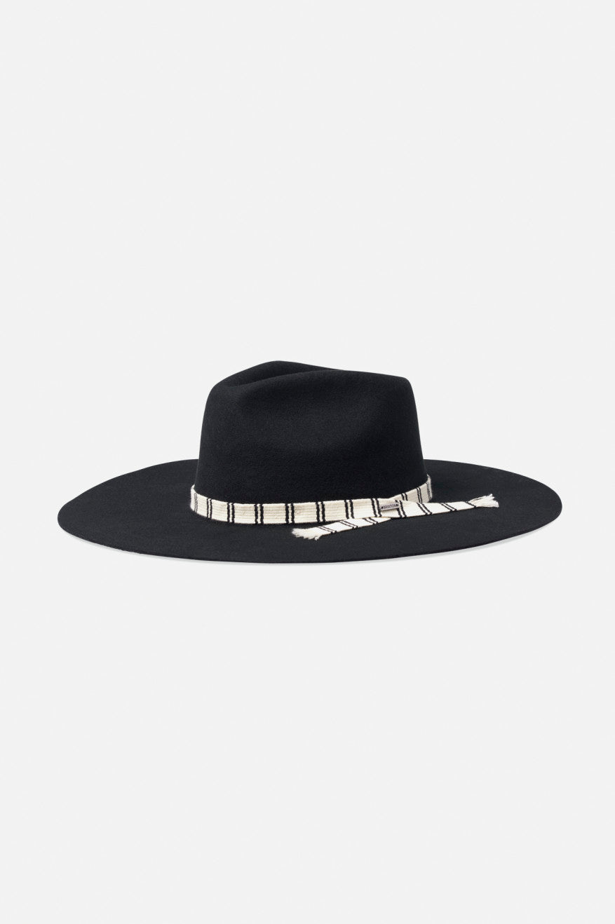 Leigh Felt Fedora - Black