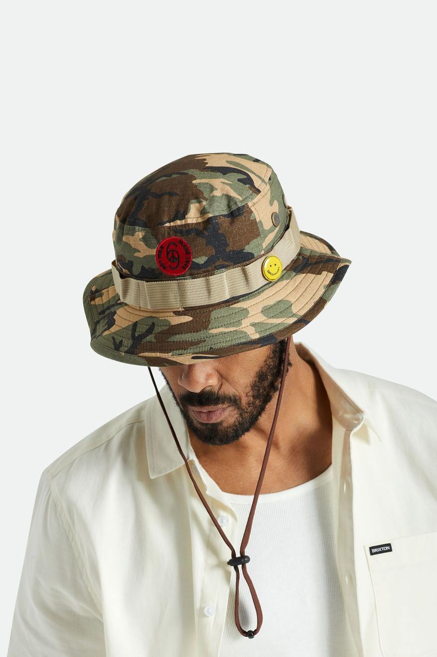 Love Packable Bucket Hat Camo Surplus Brixton