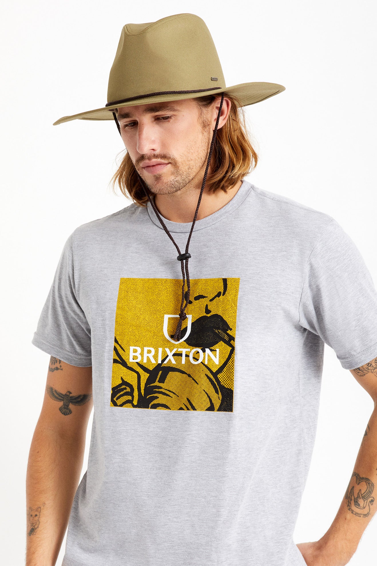 Unisex Field Utility Hat in Light Olive Brixton