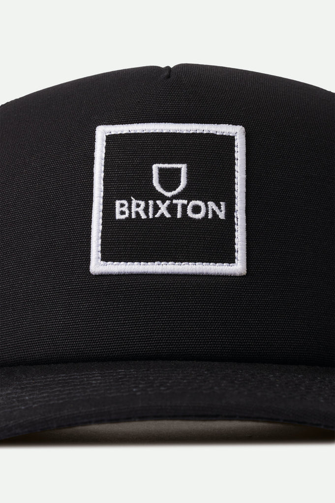 Brixton Alpha Block Netplus Trucker Hat - Black